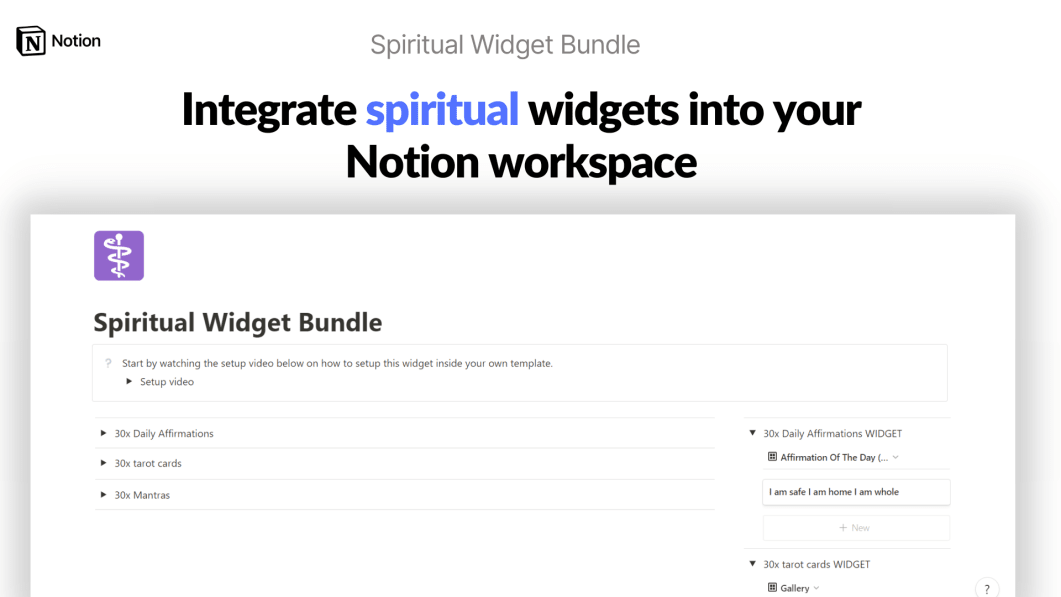 Spiritual Widget Bundle