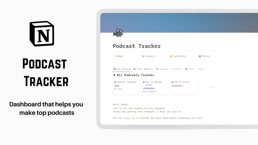 The Ultimate Podcast Tracker