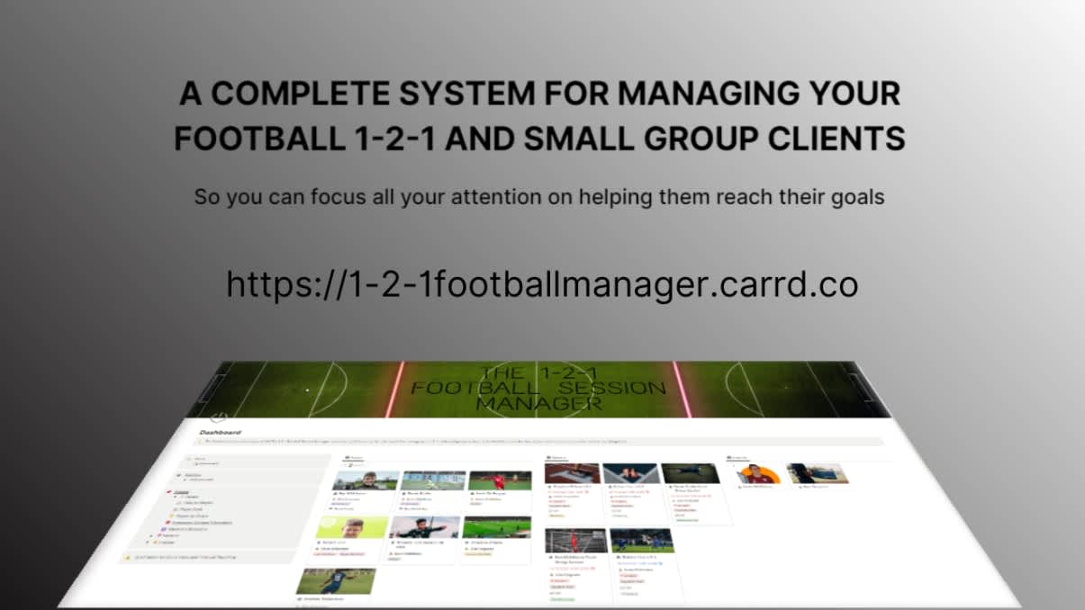 The 1-2-1 Football Session Manager | Prototion