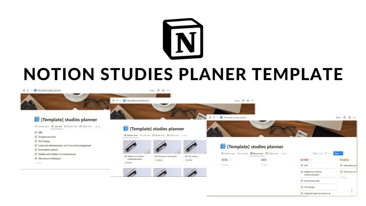 Notion Studies Planner | Prototion | Buy Notion Template