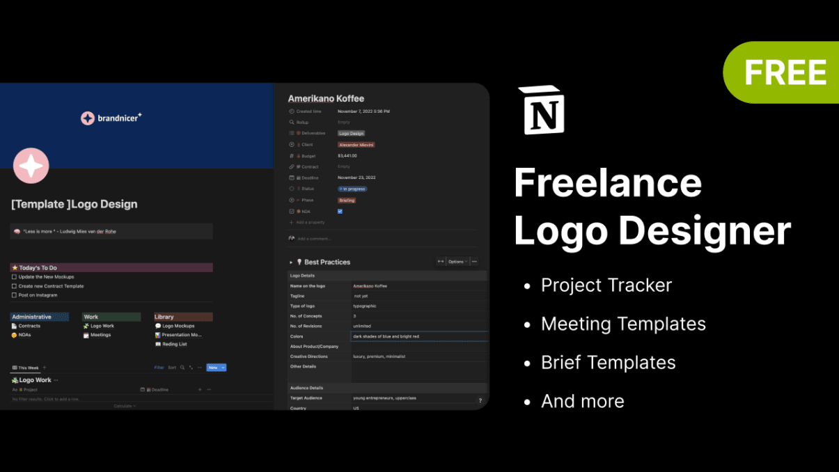 Logo Designer Freelance Dashboard | Prototion