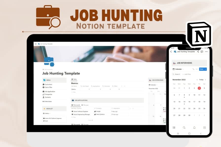 Job Hunting Notion Template