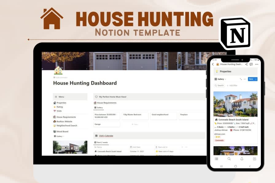 House Hunting Notion Template