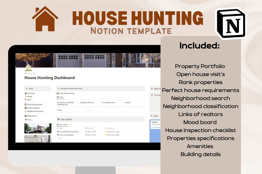 House Hunting | Prototion | Buy Notion Template