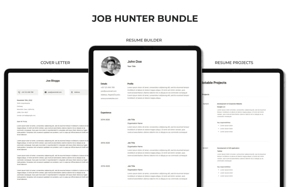 John Doe's CV  Notion Template