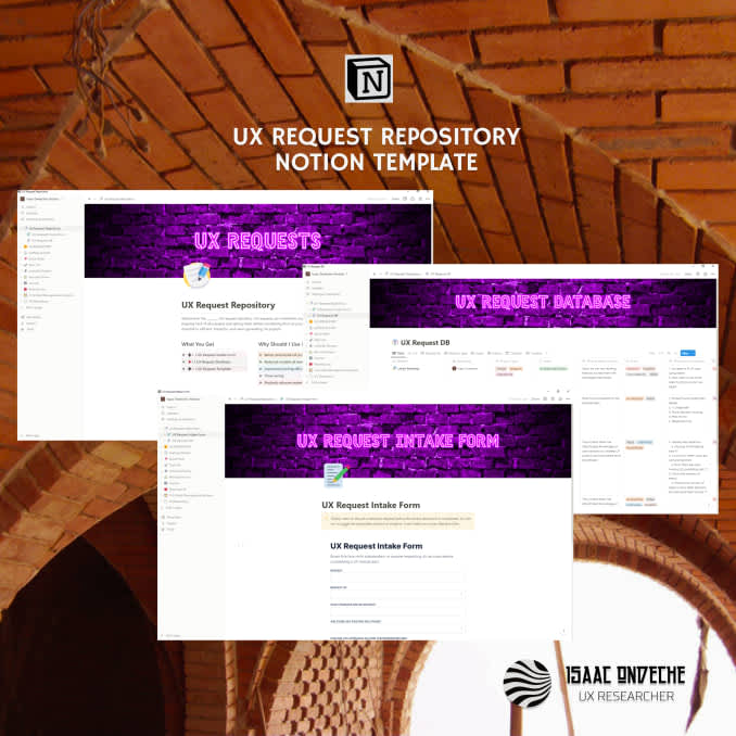 UX Request Repository | Prototion | Buy Notion Template
