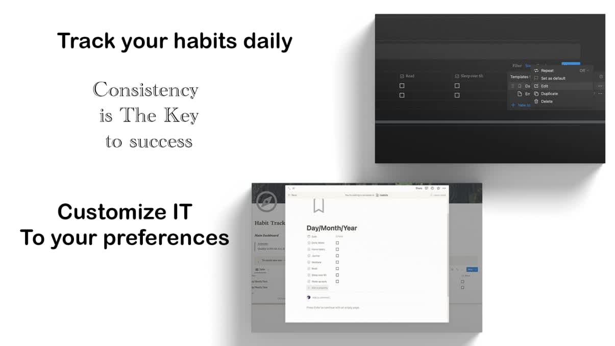 Habit Tracker | Prototion | Buy Notion Template