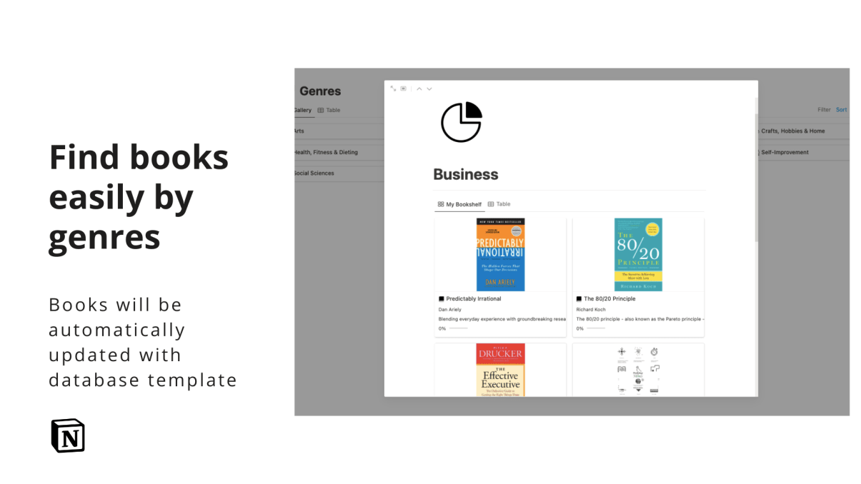 Little Library 1.0 - Reading Tracker Notion Template