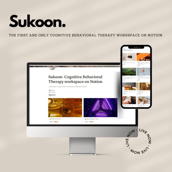 Sukoon for Anxiety | Prototion | Buy Notion Template