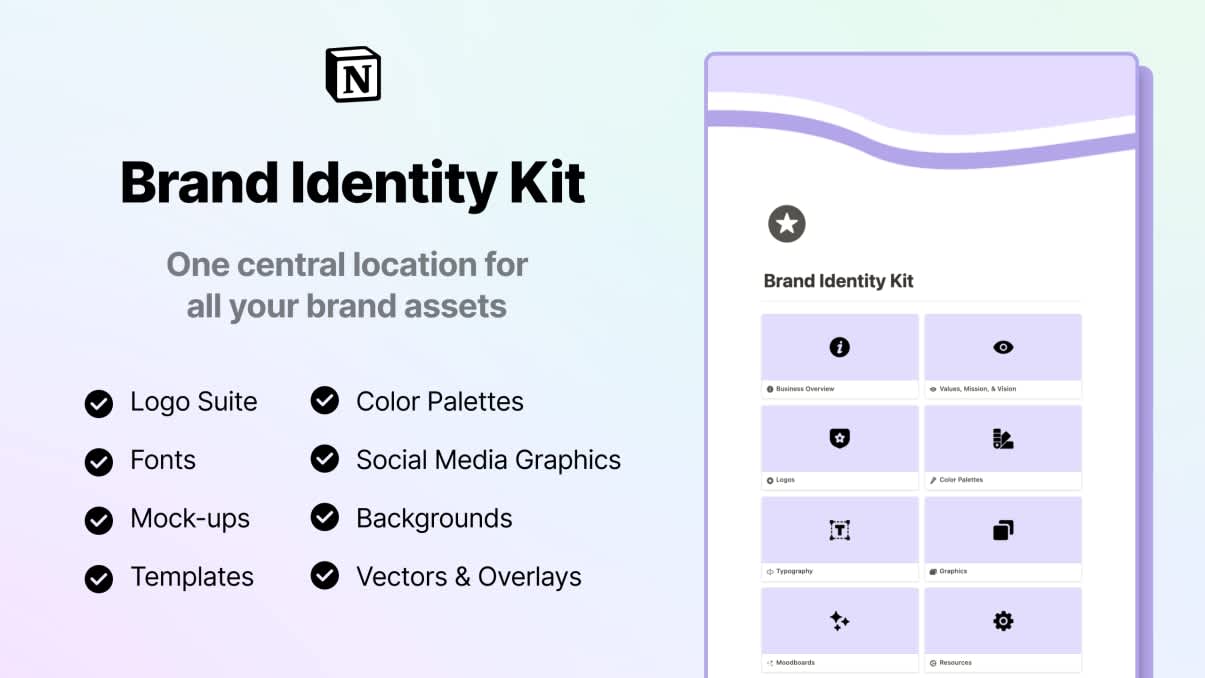 Brand Identity Kit | Prototion | Buy Notion Template