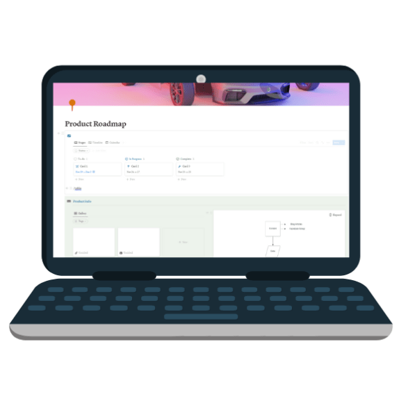 Product RoadMap Accelerator Dasboard for Notion