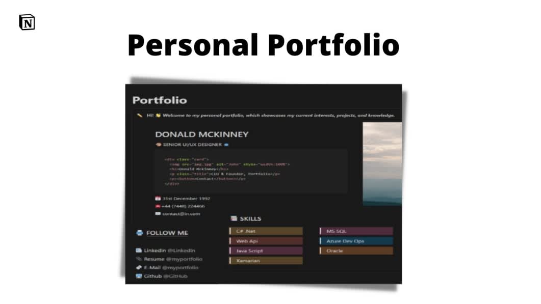 Personal Portfolio