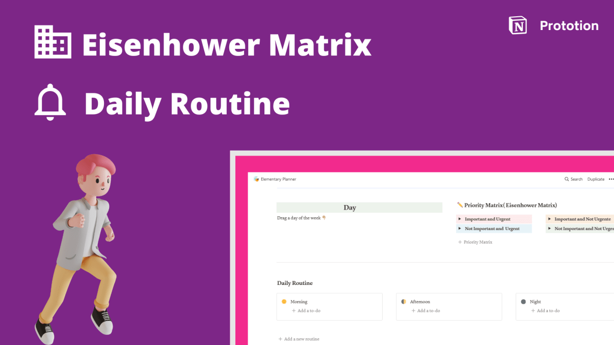 Elementary Planner | Prototion | Buy Notion Template