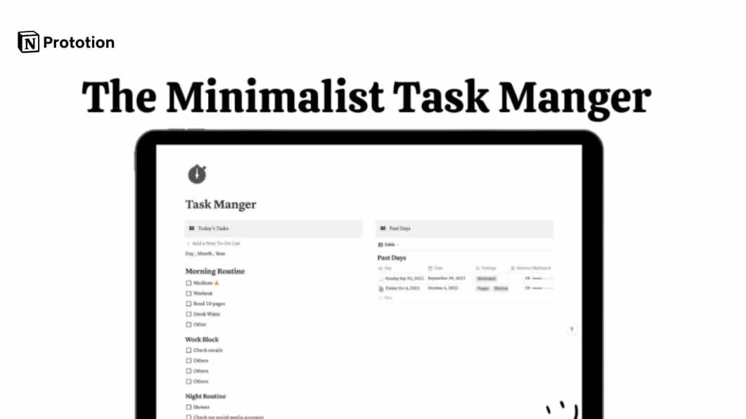 Minimalist Task Manger