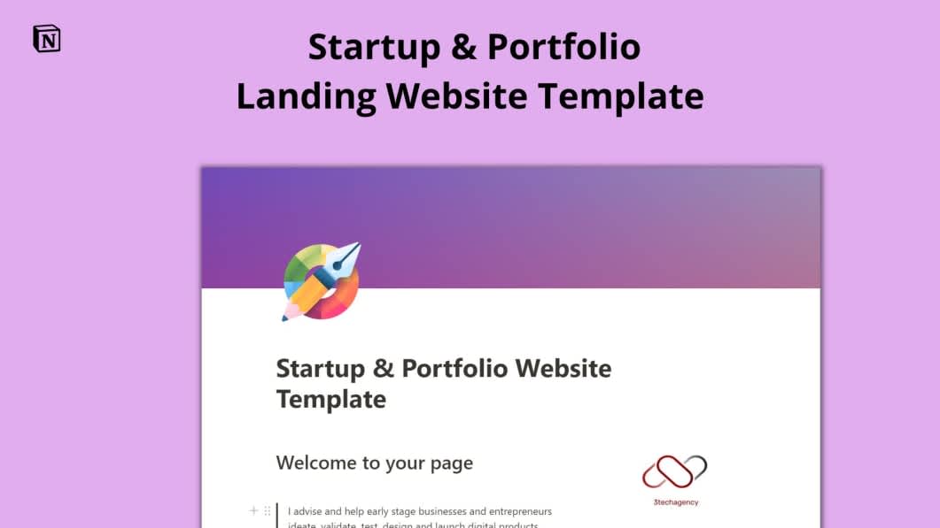 Startup & Portfolio Landing Website Template