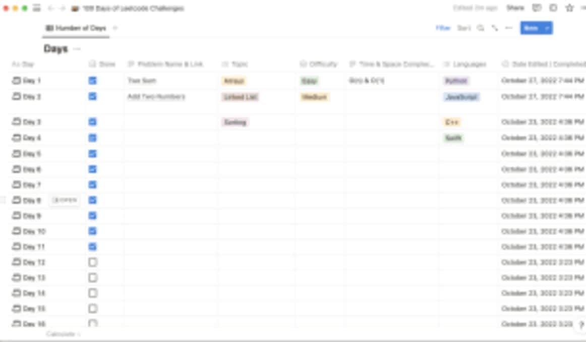 100 Days of Leetcode Challenges | Prototion