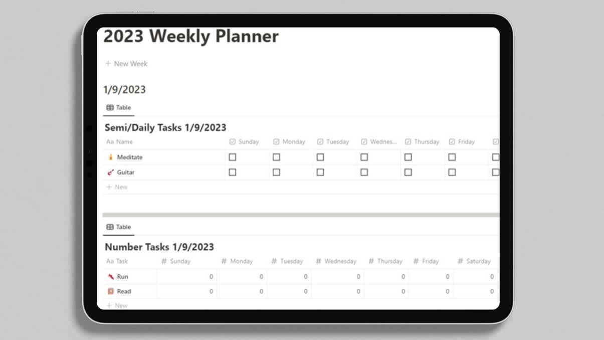 Hybrid Weekly Planner | Prototion | Get Notion Template