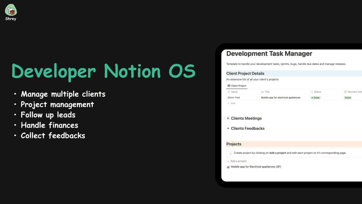 Developers Notion OS | Prototion | Get Notion Template