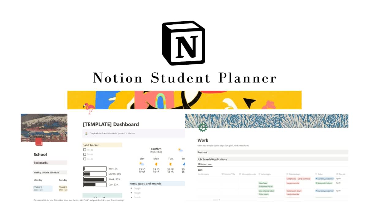 Student Planner | Prototion | Buy Notion Template