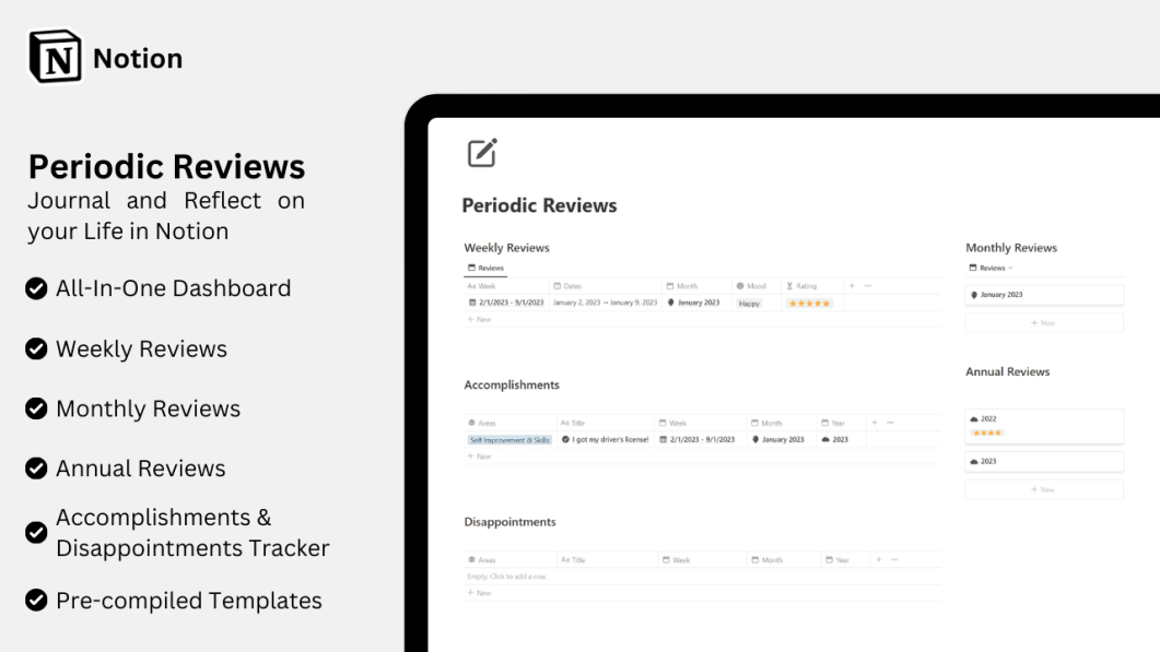 Notion Periodic Reviews