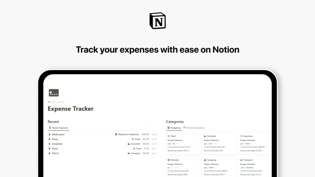 Notion Expense Tracker