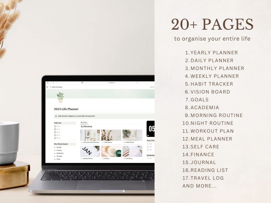 2023 Digital Planner | Prototion | Buy Notion Template