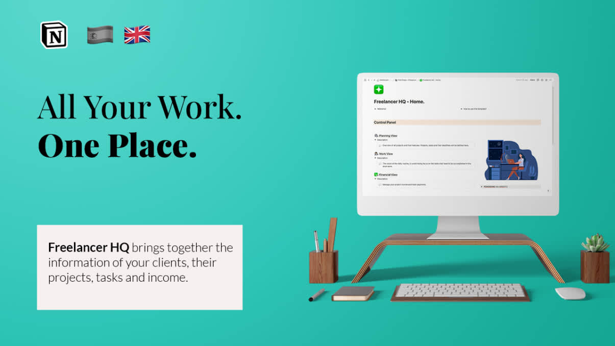 Freelancer HQ | Prototion | Buy Notion Template