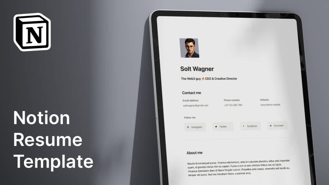 Resume Builder Template