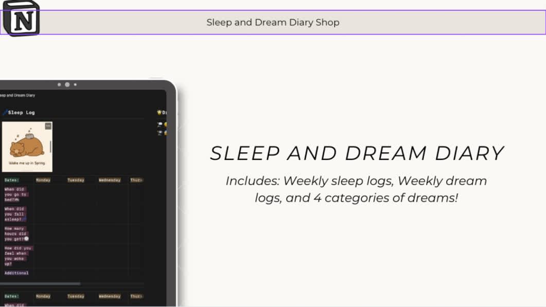 Sleep and Dream Tracker