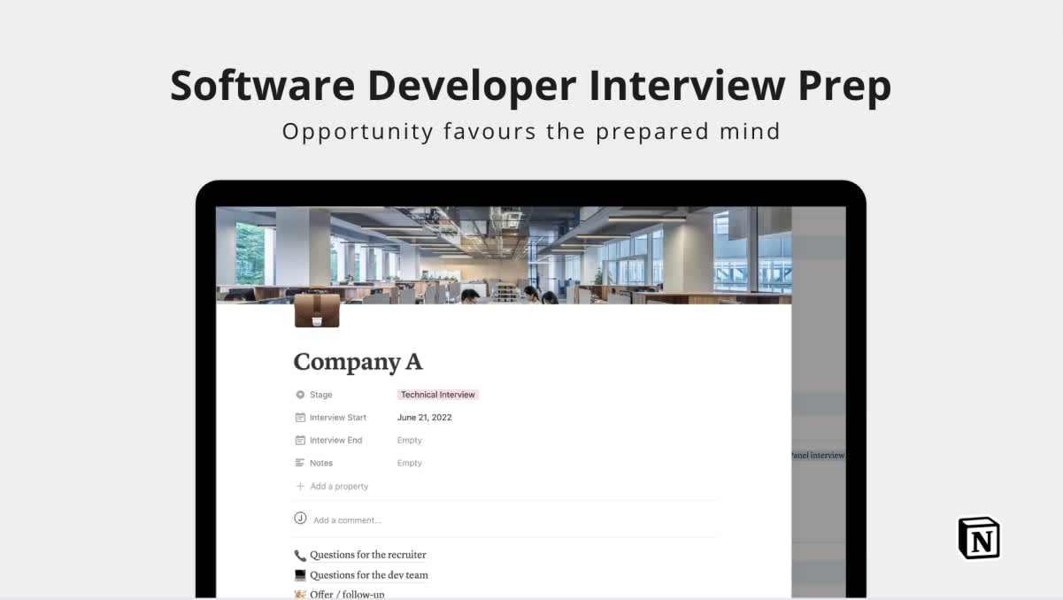 Software Developer Interview Prep | Prototion