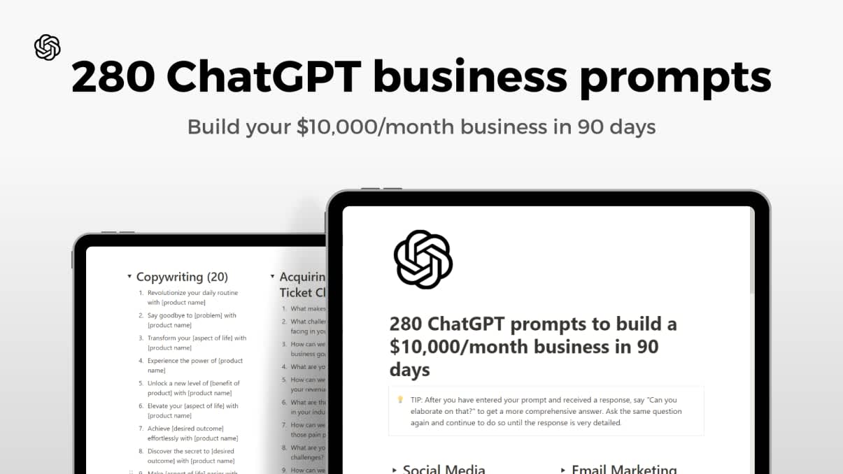 280 ChatGPT prompts | Prototion