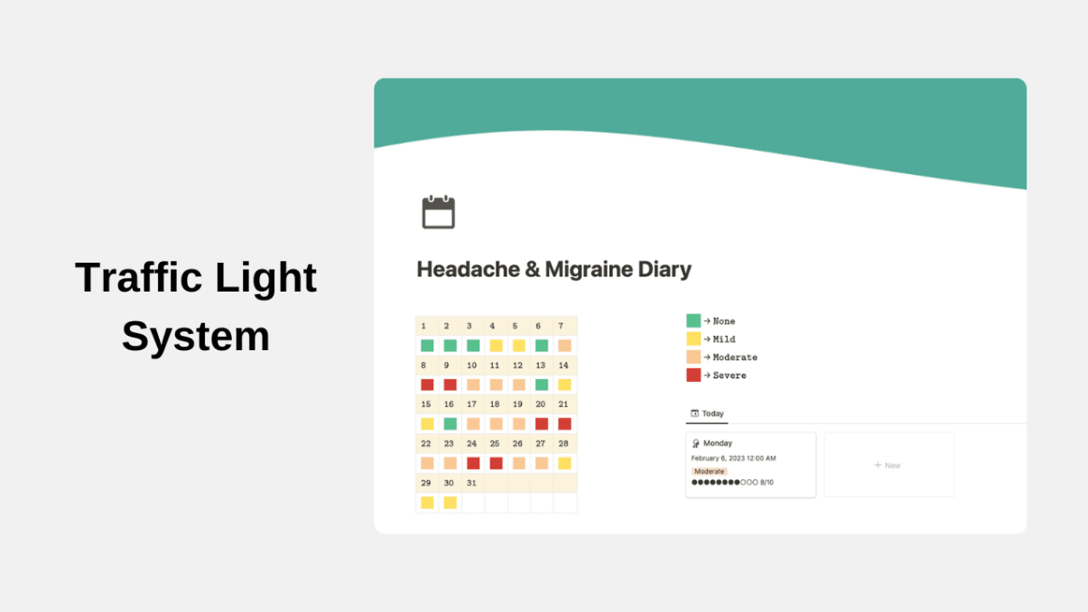 Headache & Migraine Tracker | Prototion | Notion Template