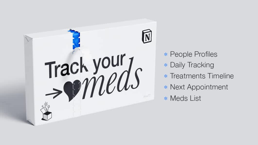 Track Your Meds - Notion Template