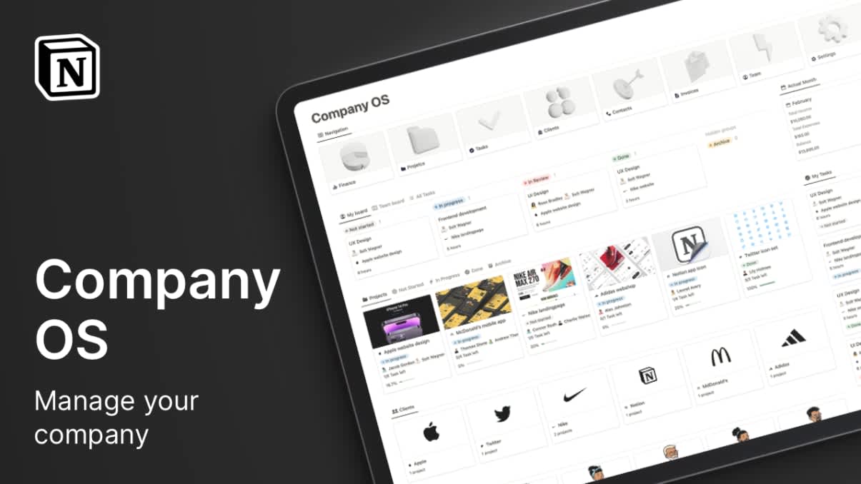 Notion Company OS | Prototion | Buy Notion Template