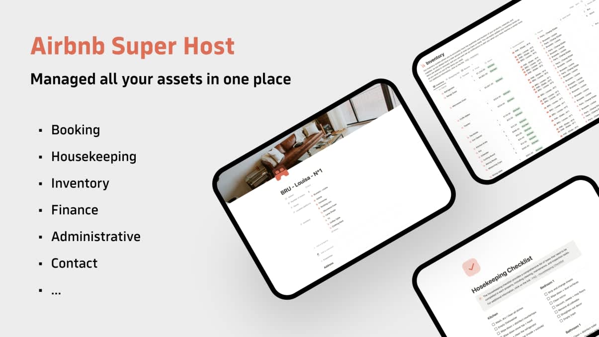 Vacation Location Super Host | Prototion | Notion Template