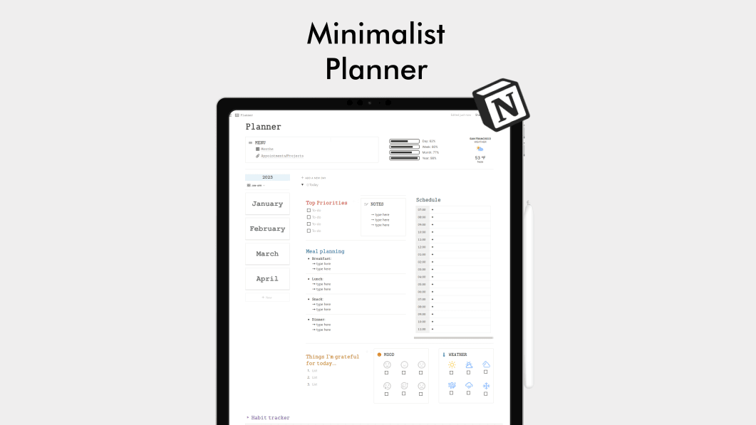 Minimalist Daily Planner