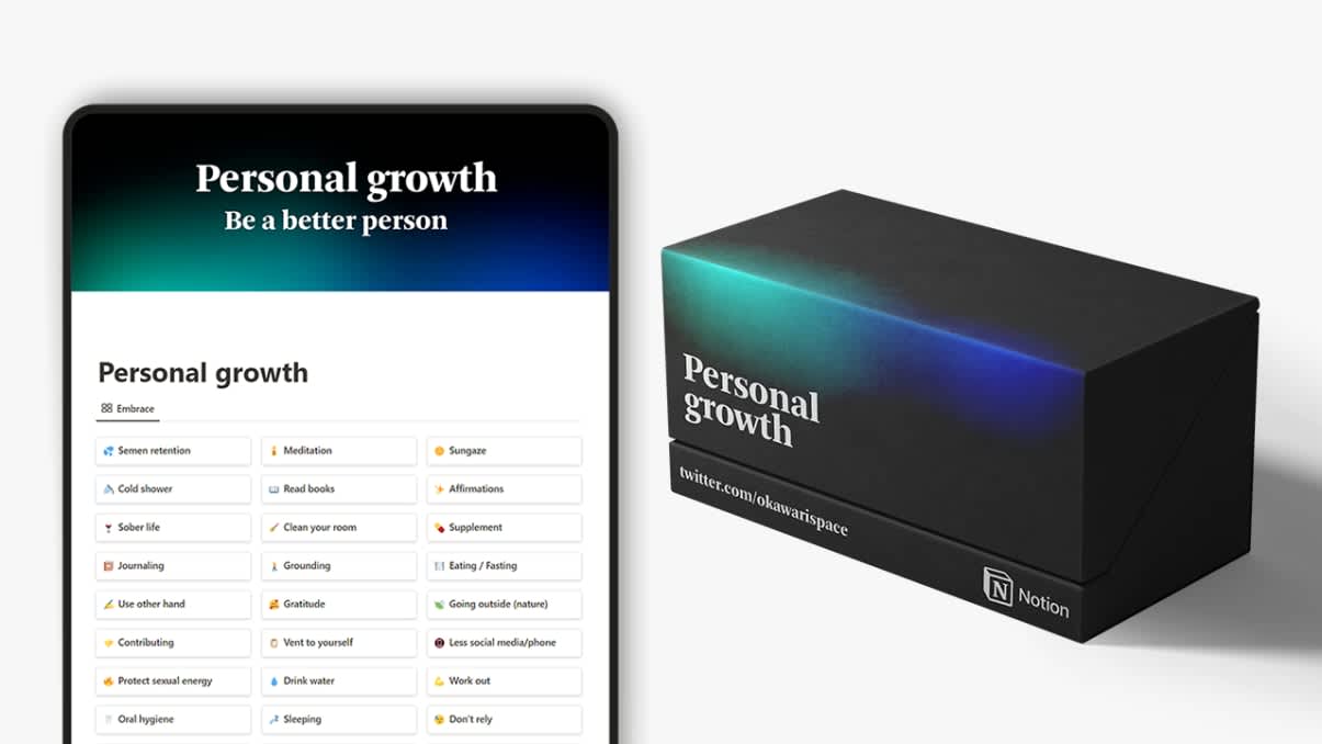 Personal growth | Prototion | Buy Notion Template