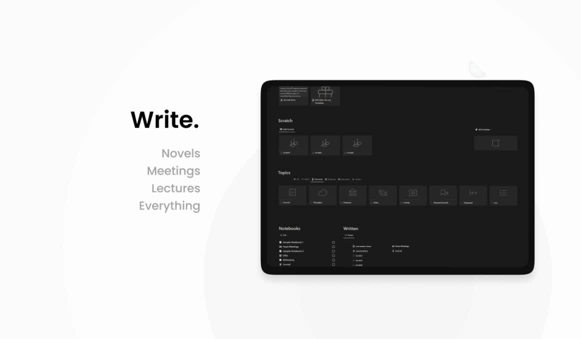 Writer | Prototion | Buy Notion Template