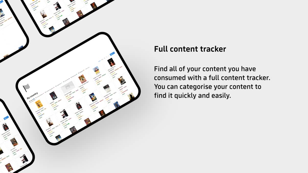 Entertainment Tracker | Prototion | Buy Notion Template