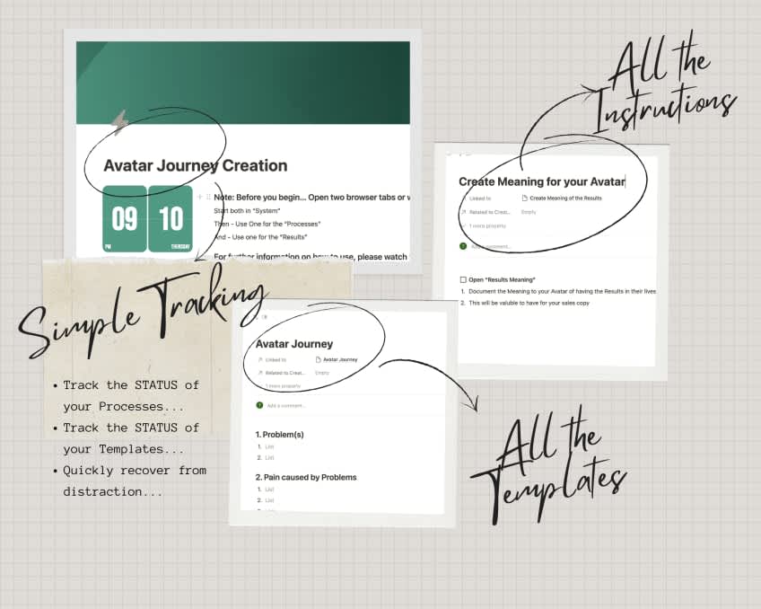 Avatar Journey Creation | Prototion | Notion Templates