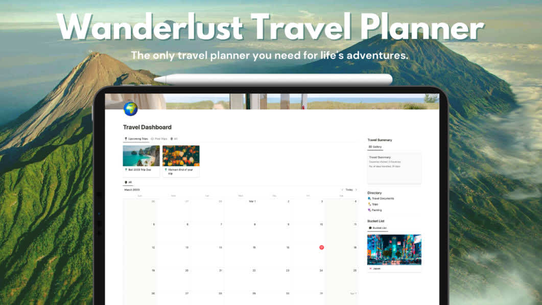 Notion Travel Planner