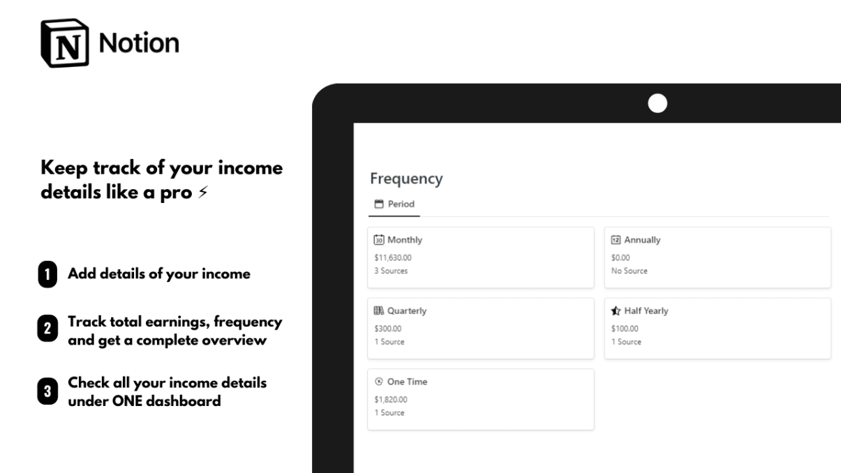 Notion Income Tracker