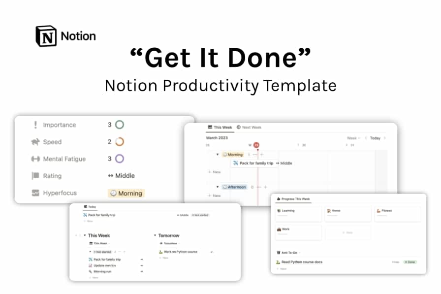 Get It Done Productivity Template