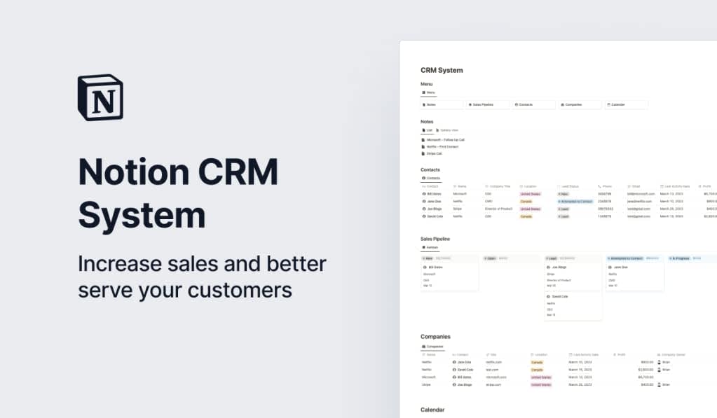 Notion CRM System
