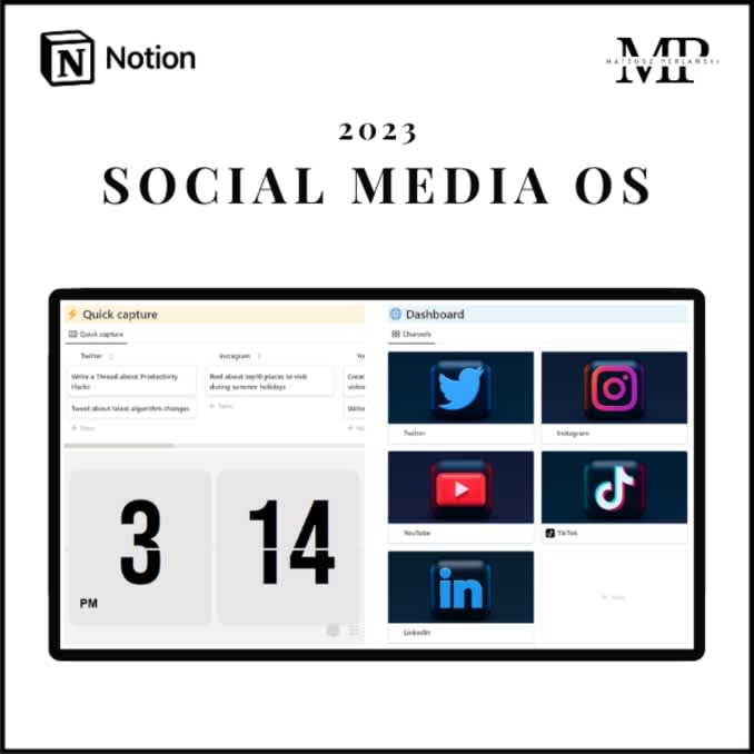 Social Media OS | Prototion | Buy Notion Template