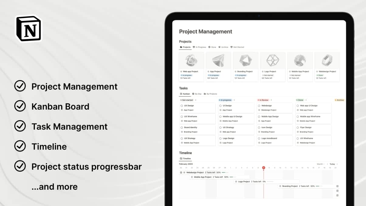 Notion Project Management | Prototion