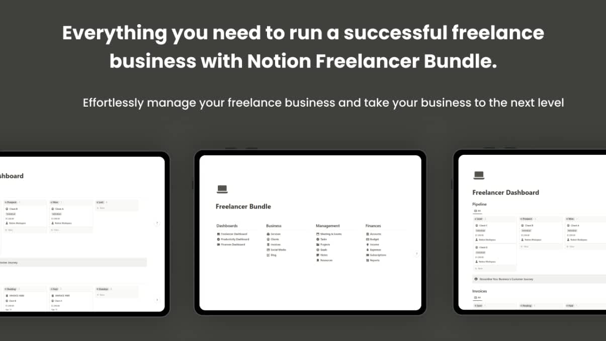 Notion Freelancer Bundle