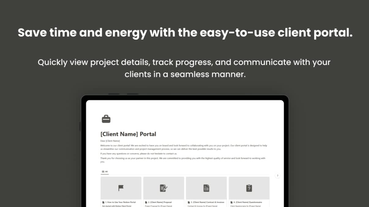 Notion Client Portal