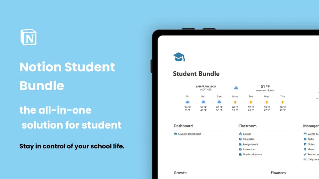 Notion Student Bundle