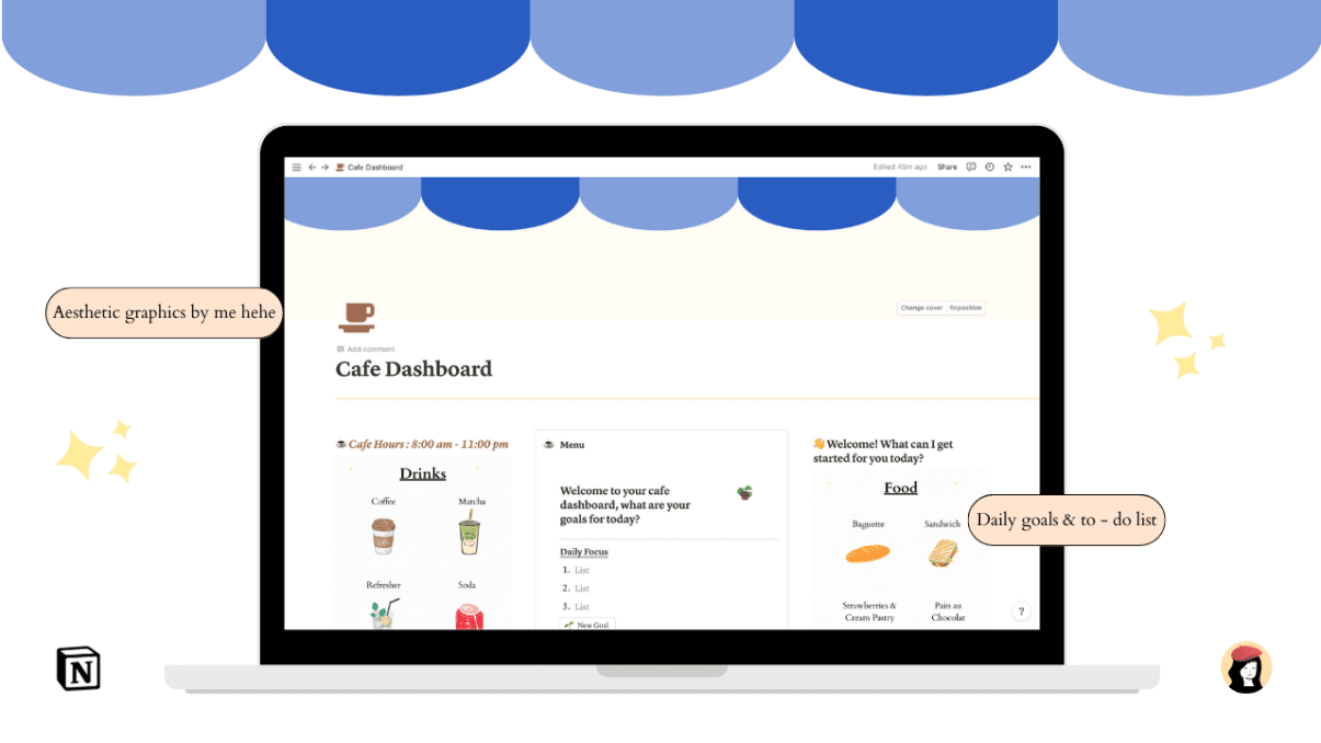 Cafe Dashboard ☕️ - Notion Template